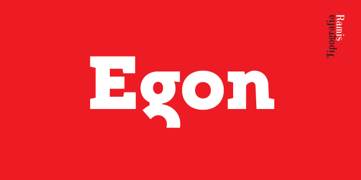 Пример шрифта Egon